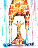 Giraffe cross stitch modern cross stitch kit