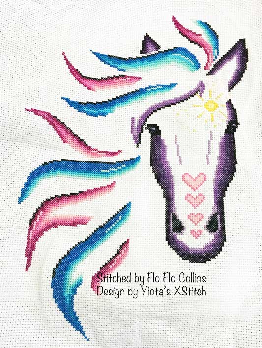 Grace horse modern cross stitch kit - 2