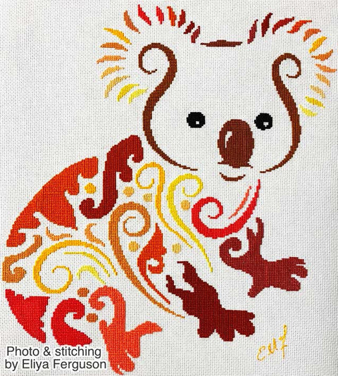Tribal koala cross stitch kit