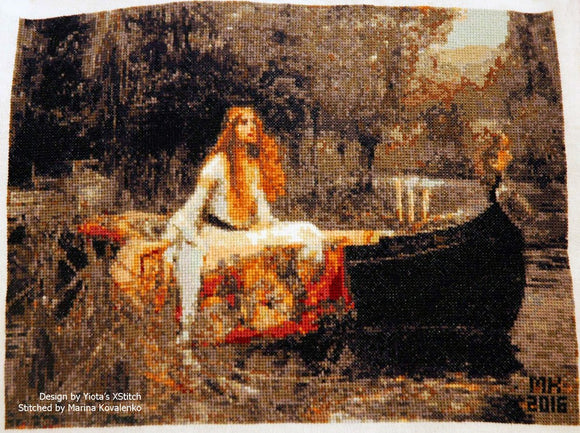 Lady of Shalott by Waterhouse counted cross stitch kit