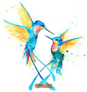 Happy Hummingbirds modern cross stitch kit - 1