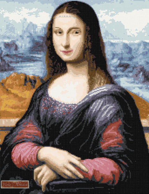 Mona Lisa Da Vinci fine art counted cross stitch kit