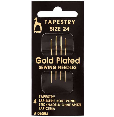Gold plated needles size 24