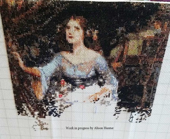 Ophelia Waterhouse cross stitch kit