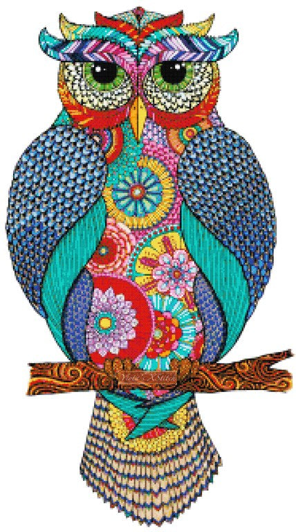amazing owl cross stitch kit