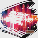 Abstract piano cross stitch kit