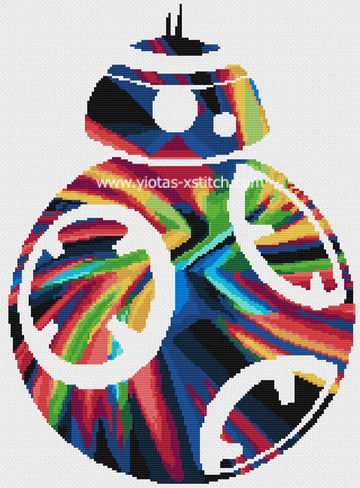 robot cross stitch kit