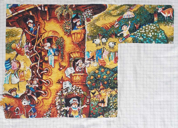 Schuhdame Riesen-Kreuzstich-Set mit vollständiger Abdeckung