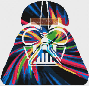 Kit de point de croix « masque abstrait »