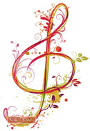 Abstract Treble clef cross stitch kit