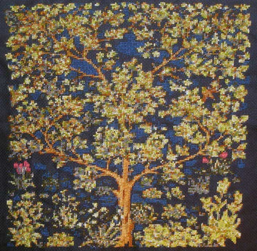 Tree of life William Morris cross stitch kit